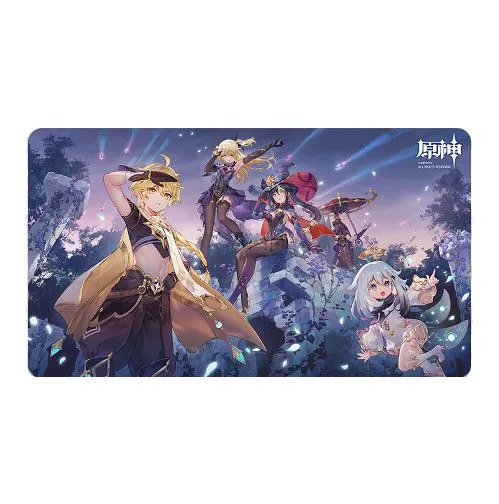 Genshin Impact Unreconciled Stars Mousepad Aether  Fischl  Mona  Paimon & Scaramouche 70 x 40 cm